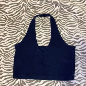 Pacsun Navy Blue Halter Top